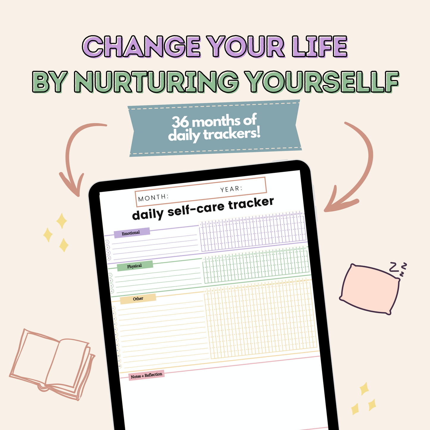 Daily Self Care Habit Tracker