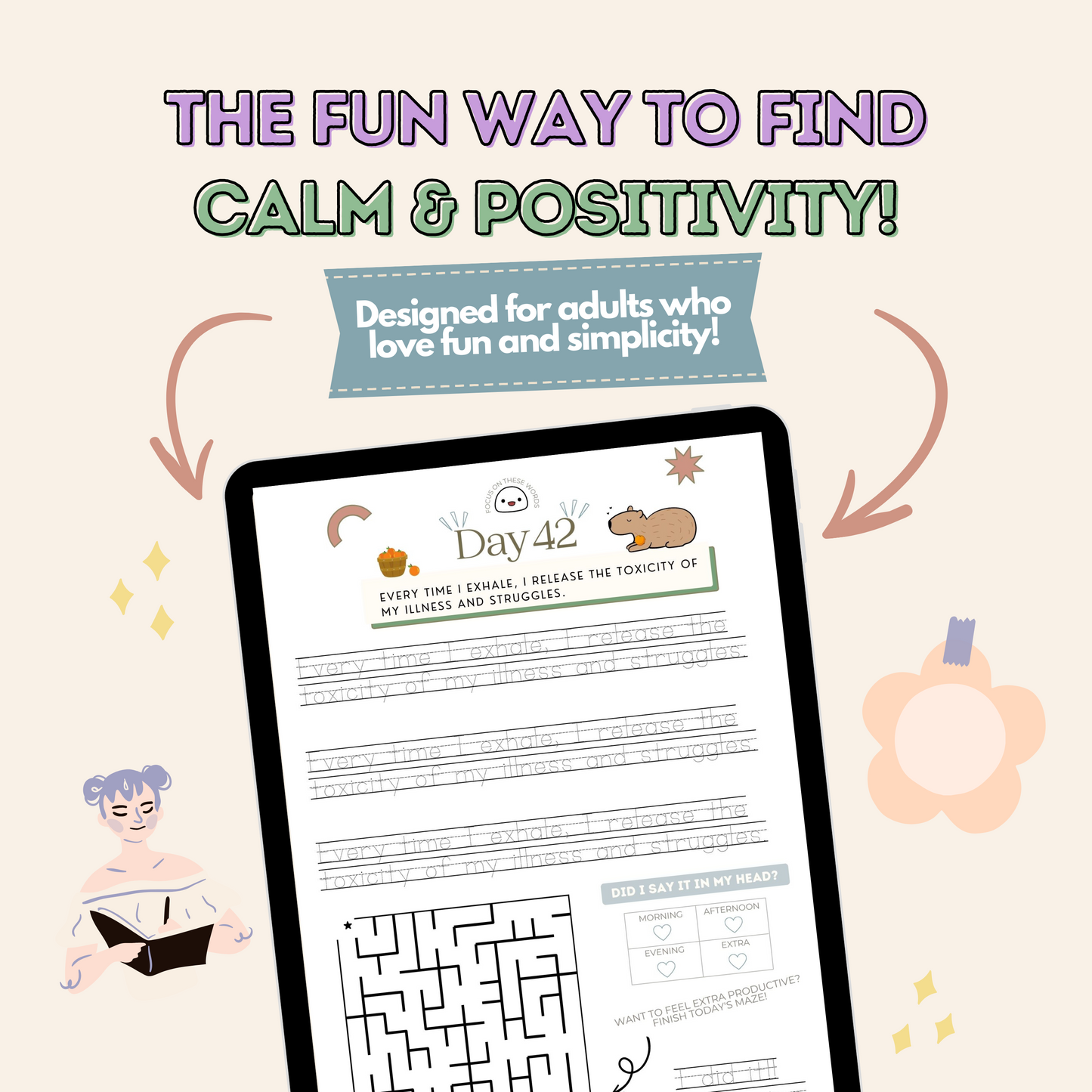 Daily Activity Book for Adults With Anxiety