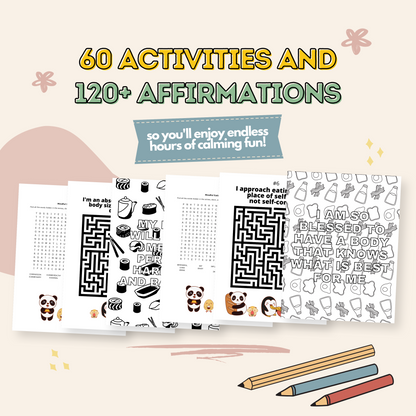 Mindful Eating Affirmations Activity Book