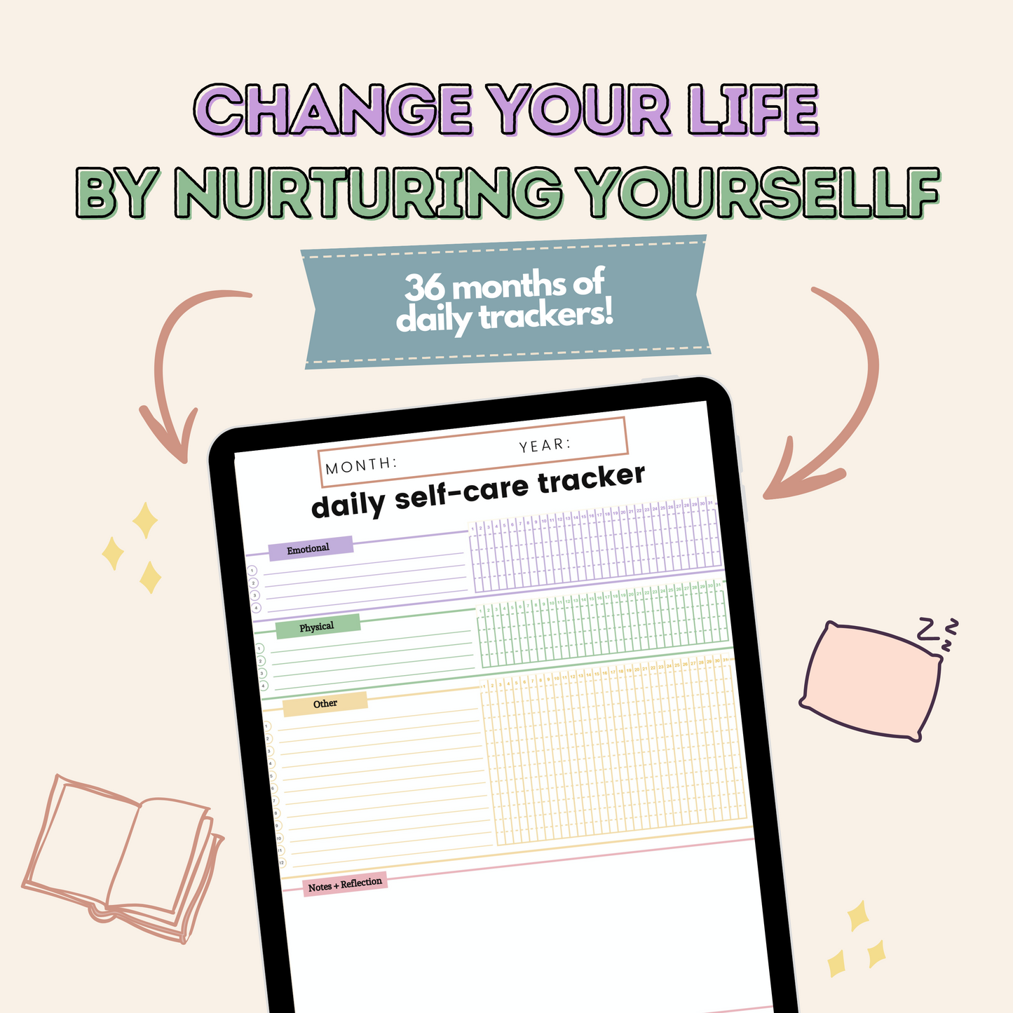 Daily Self Care  Habit Tracker