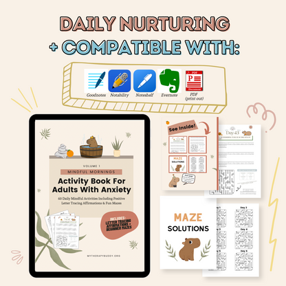 Daily Activity Book for Adults With Anxiety